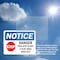 Signmission Danger This Site Is Not A Play OSHA Notice Sign, Plastic, 10in W x 7in L, 2PK OS-2PACK-NS-P-710-L-10923 - alternate 3